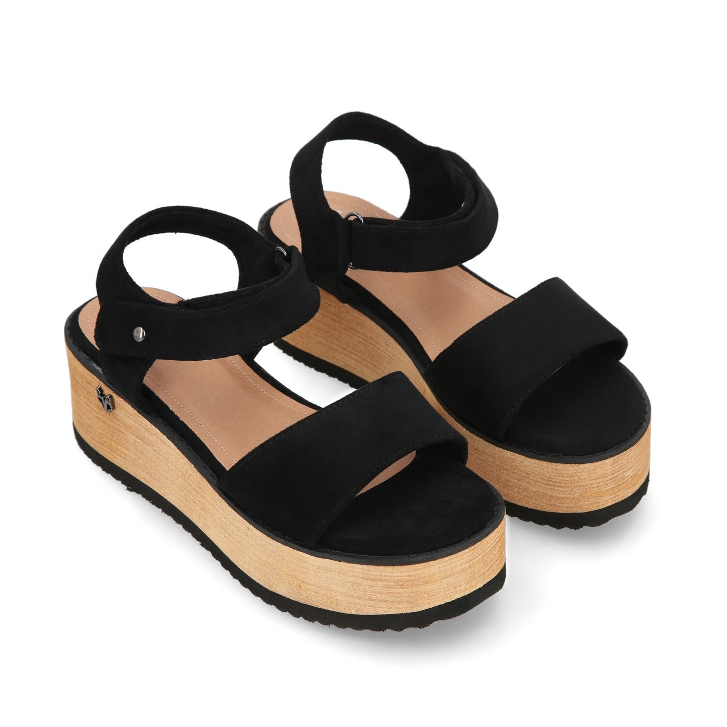 Sandalia Negra Mujer 15616