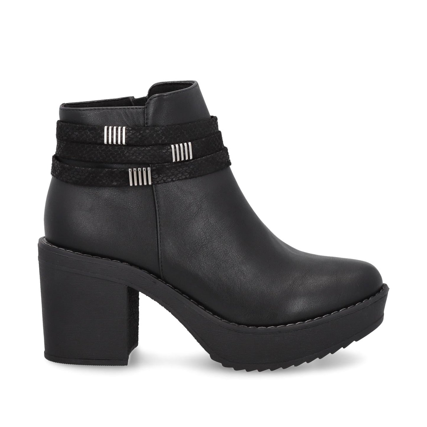Botín Tacón Negro Mujer 13502