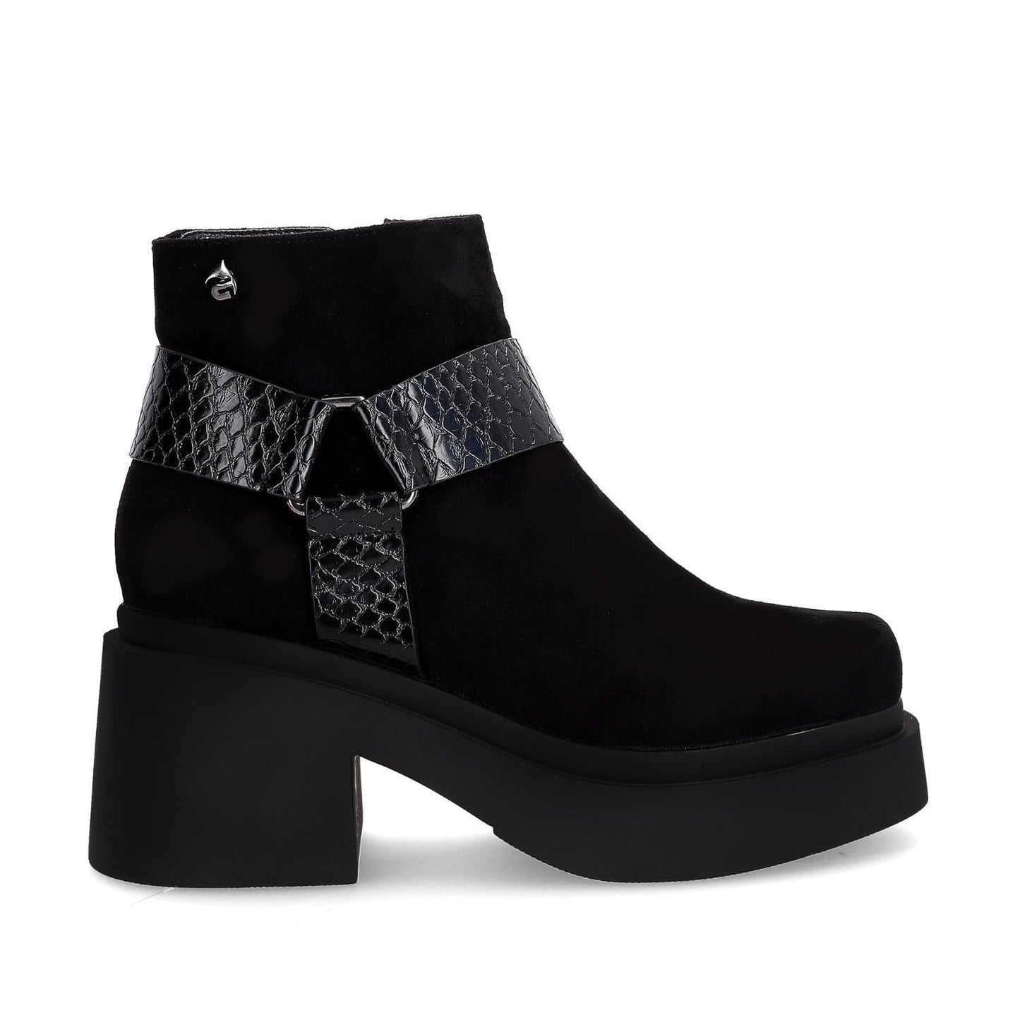 Botín Tacón Negro Mujer 25673