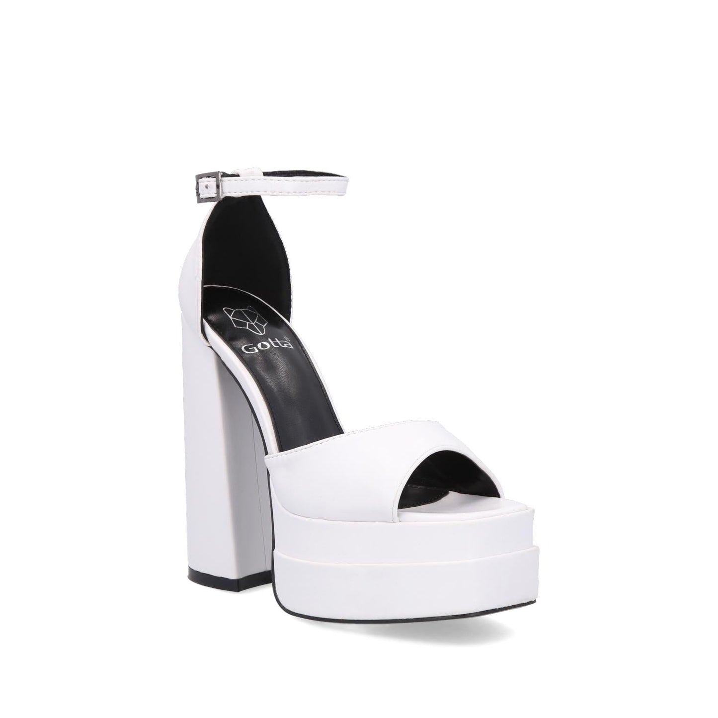 Sandalia Plataforma Blanca Mujer 25911