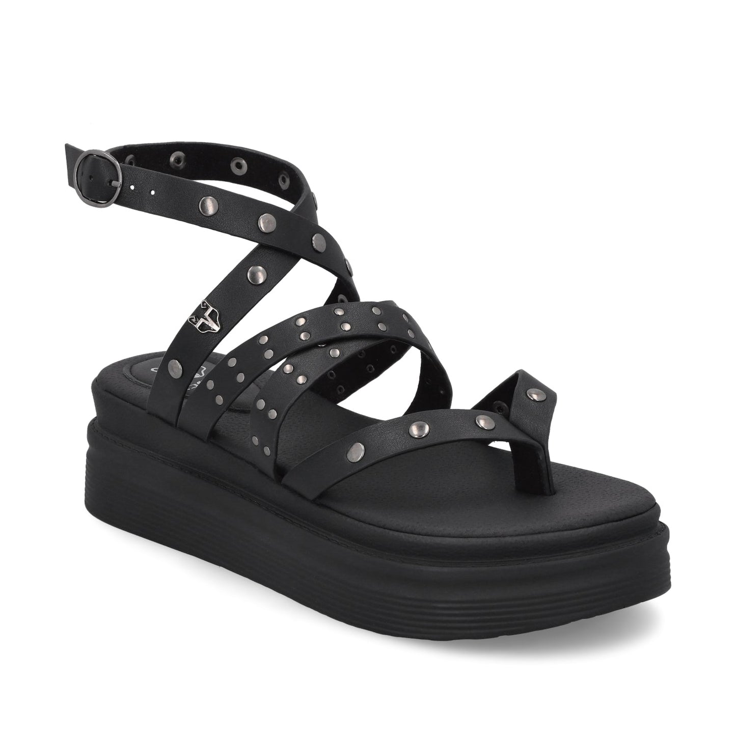 Sandalia Negra Mujer 43013