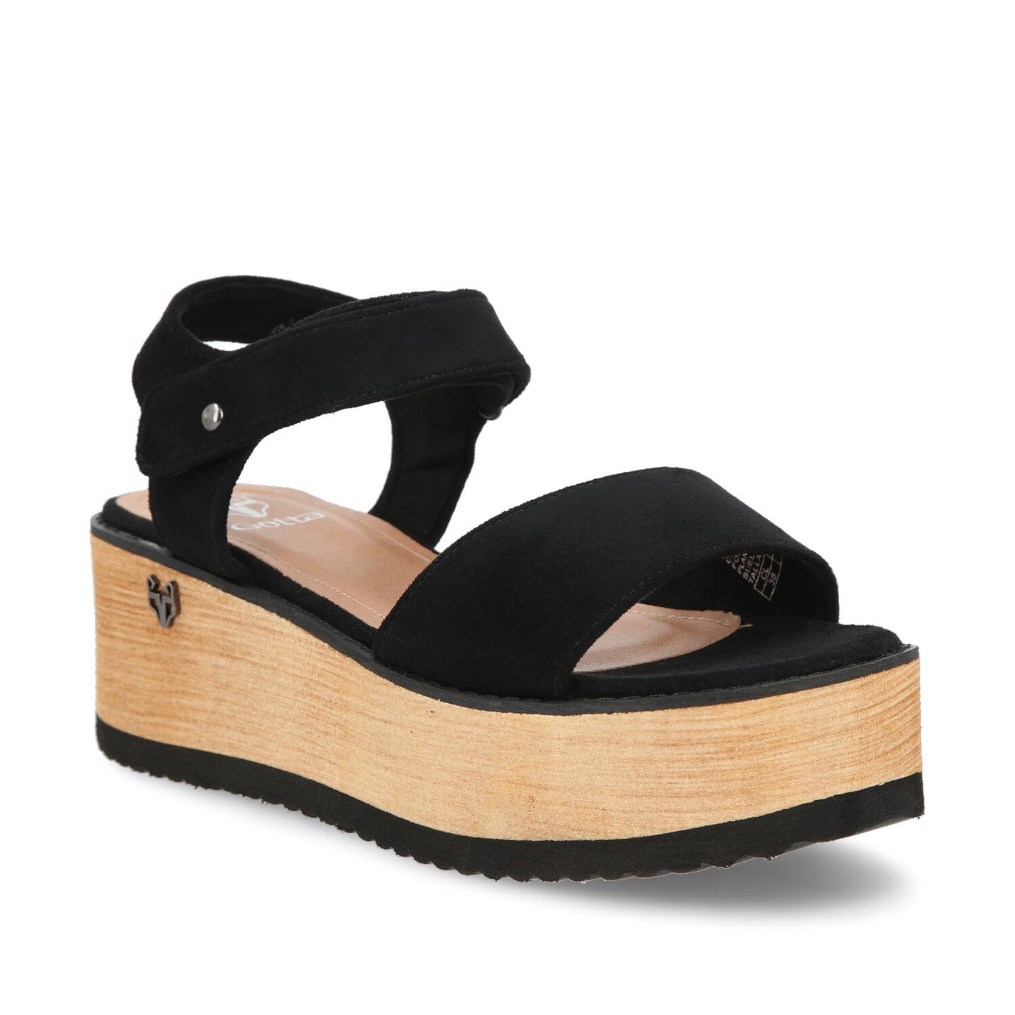 Sandalia Negra Mujer 15616