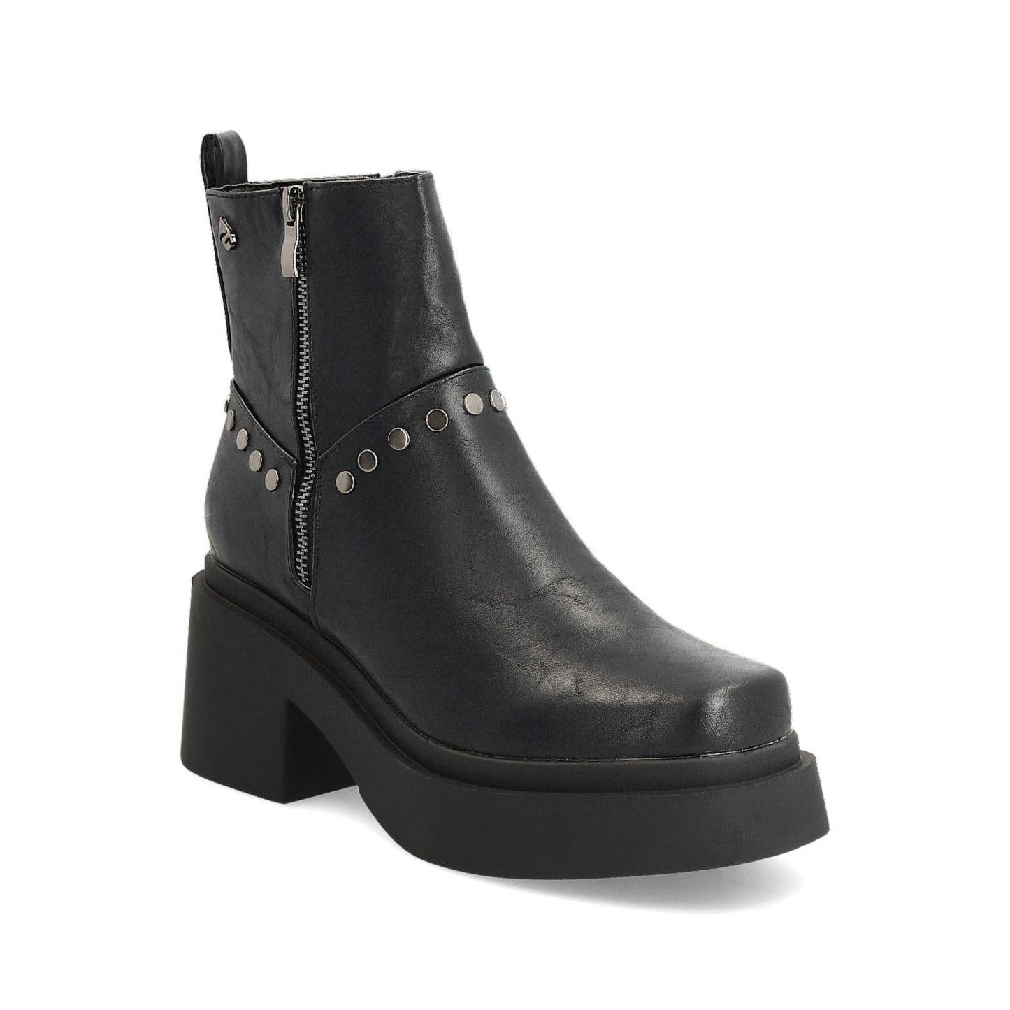 Botín Tacón Negro Mujer 25670