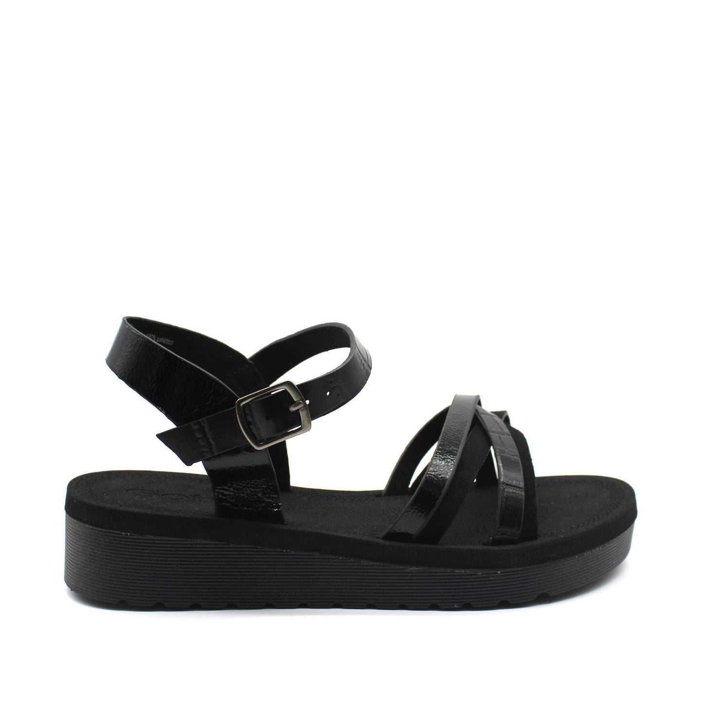 Sandalia Negra Mujer 13211