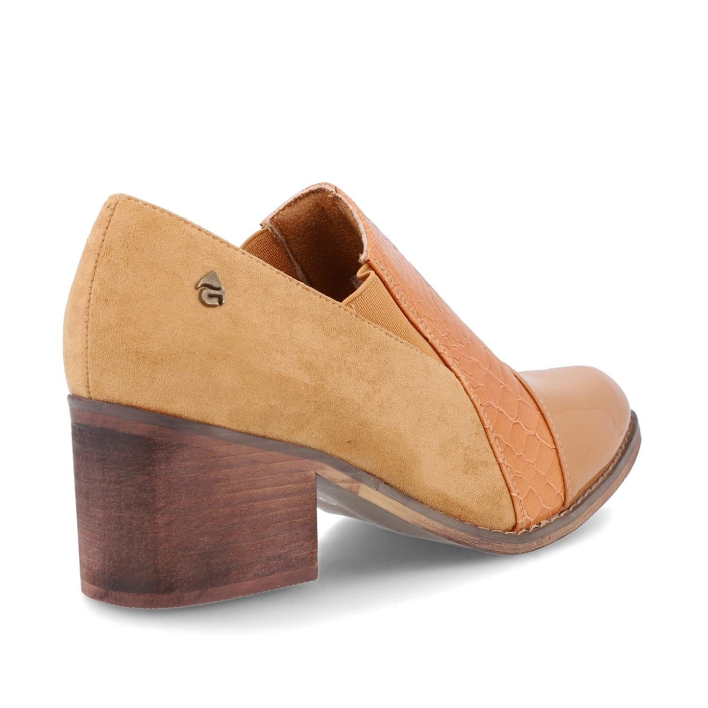 Zapato Tacón Camel Mujer 33731