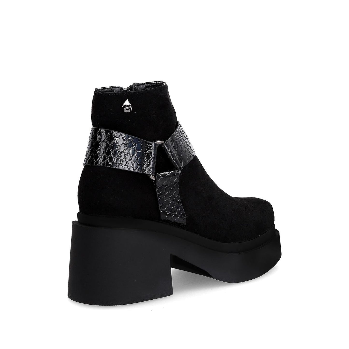 Botín Tacón Negro Mujer 25673