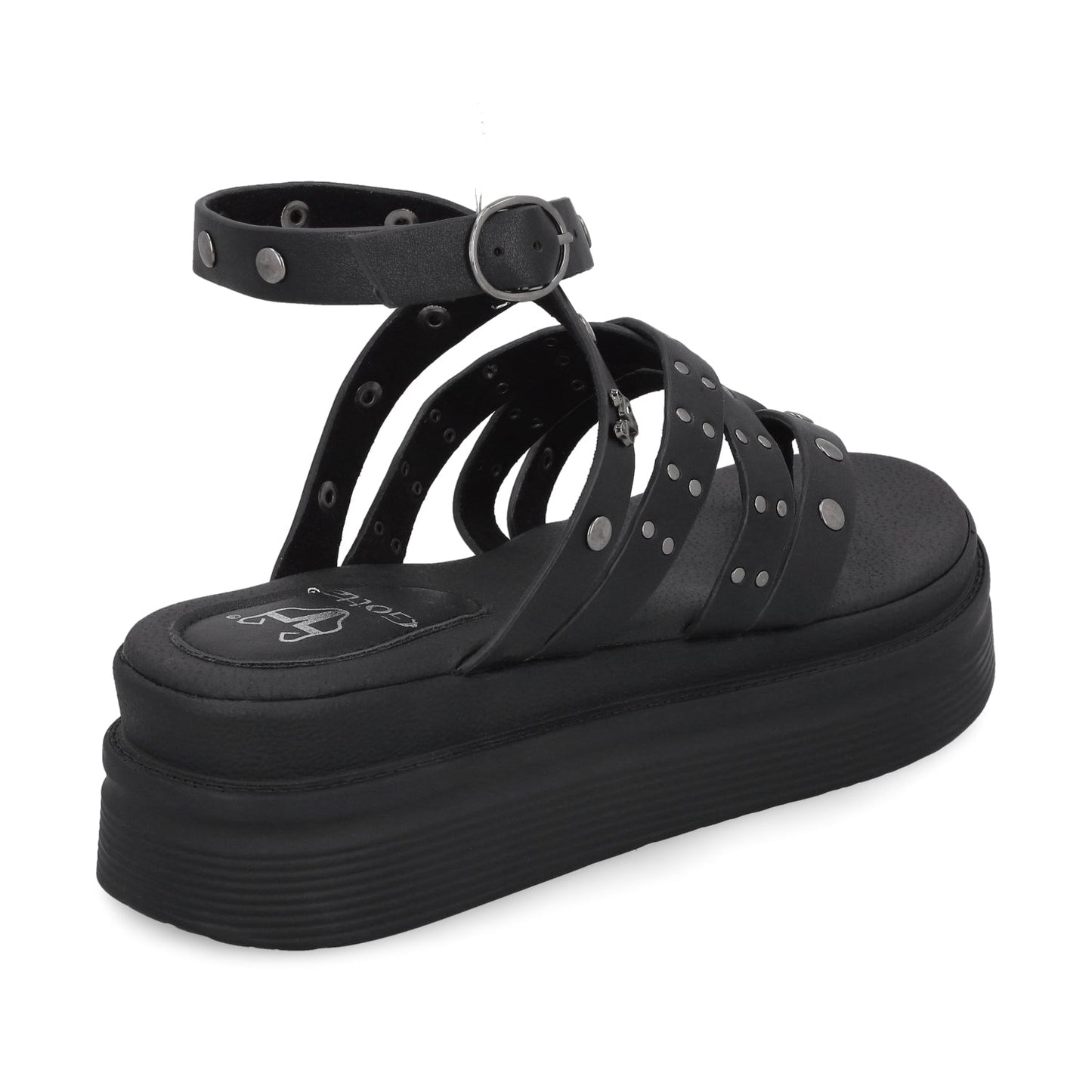 Sandalia Negra Mujer 43013