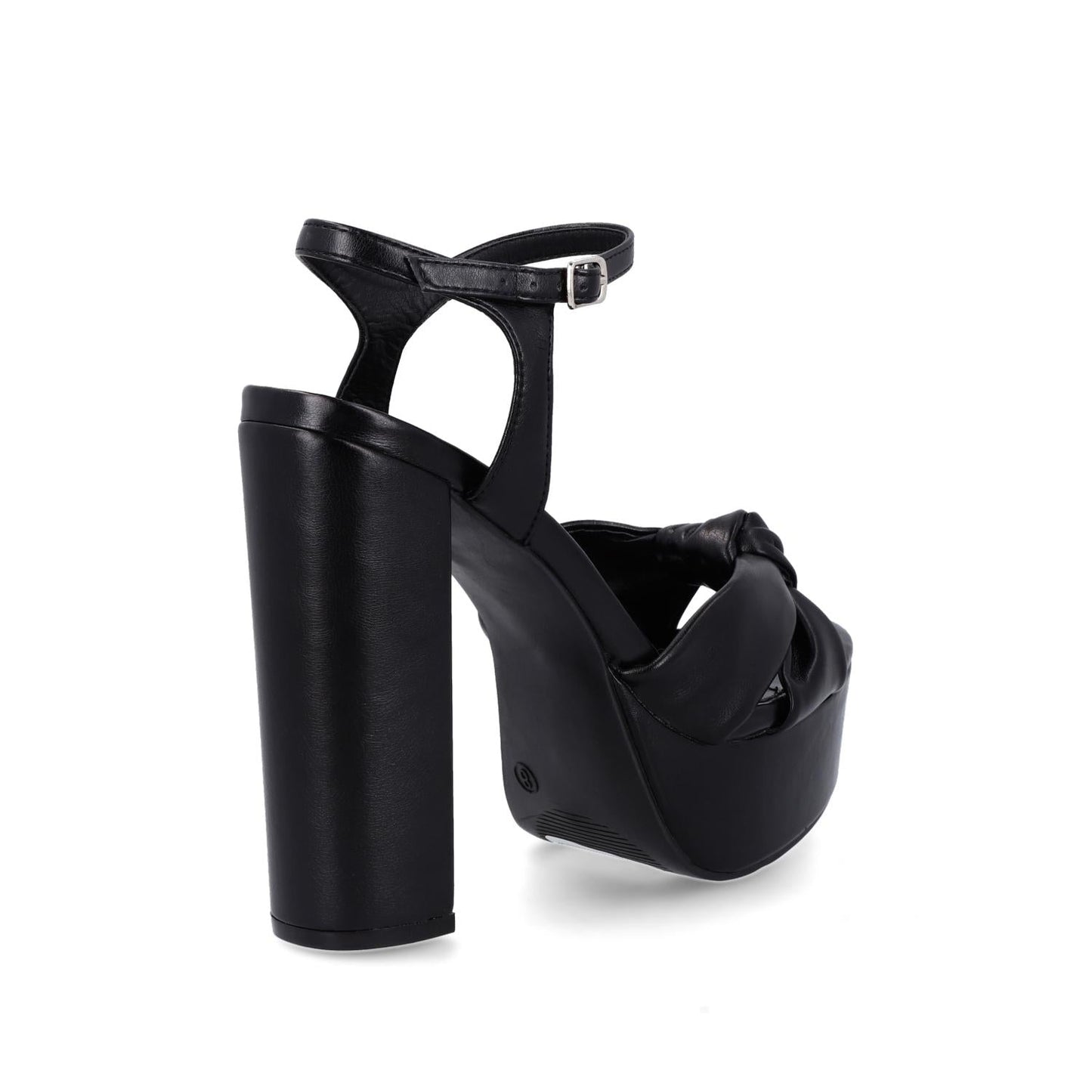 Sandalia Plataforma Negra Mujer 36202