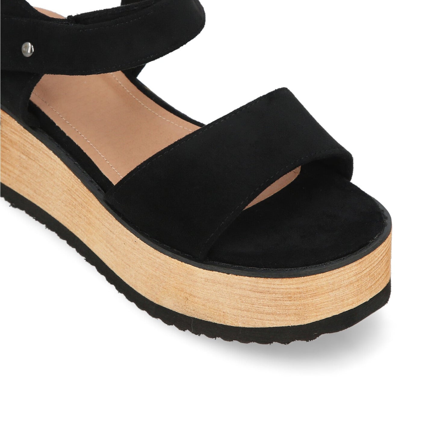 Sandalia Negra Mujer 15616