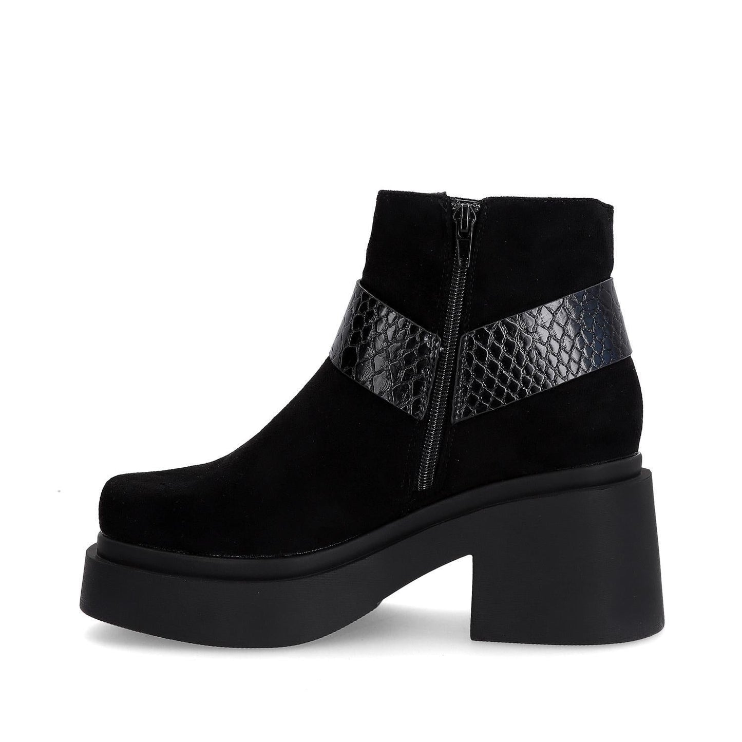 Botín Tacón Negro Mujer 25673