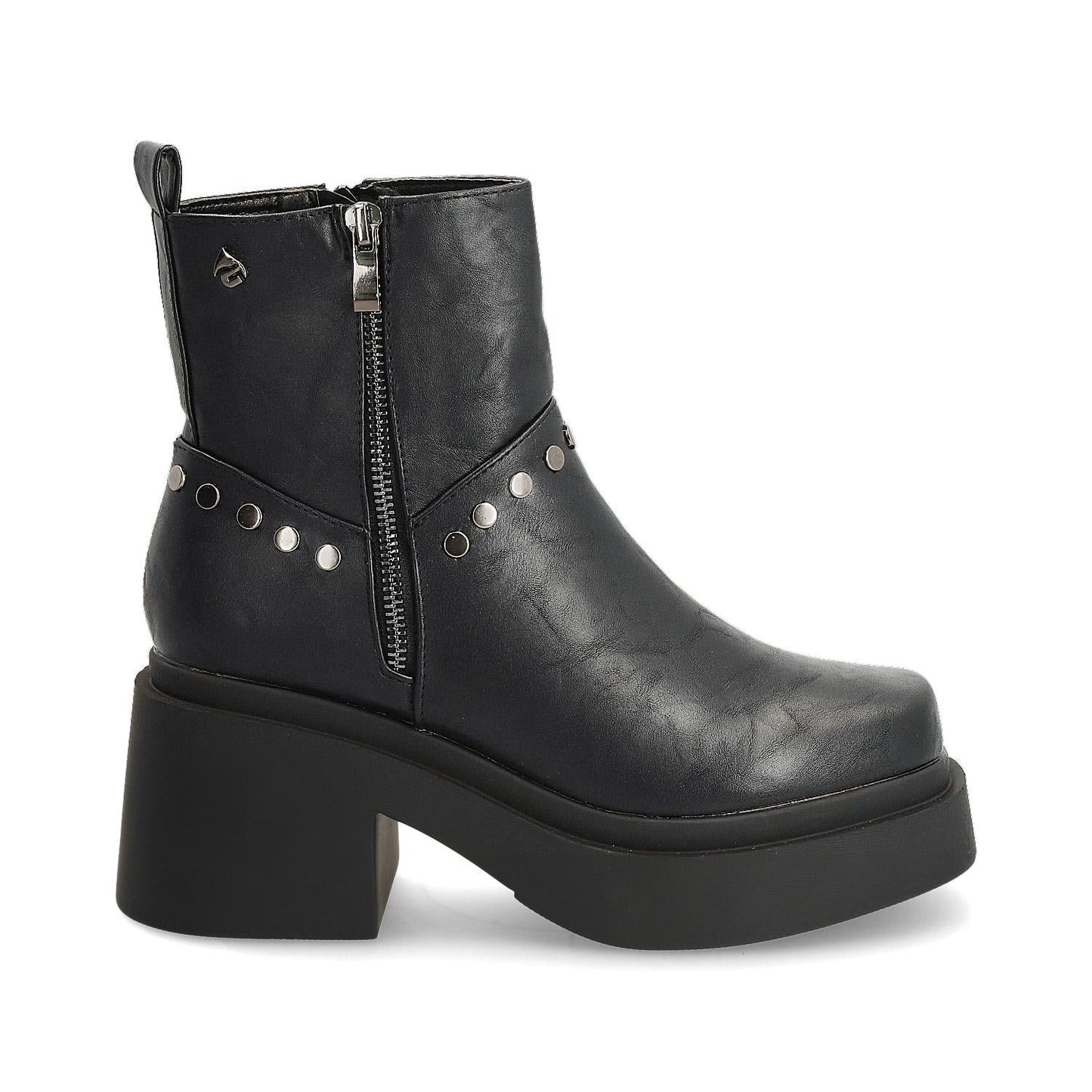Botín Tacón Negro Mujer 25670