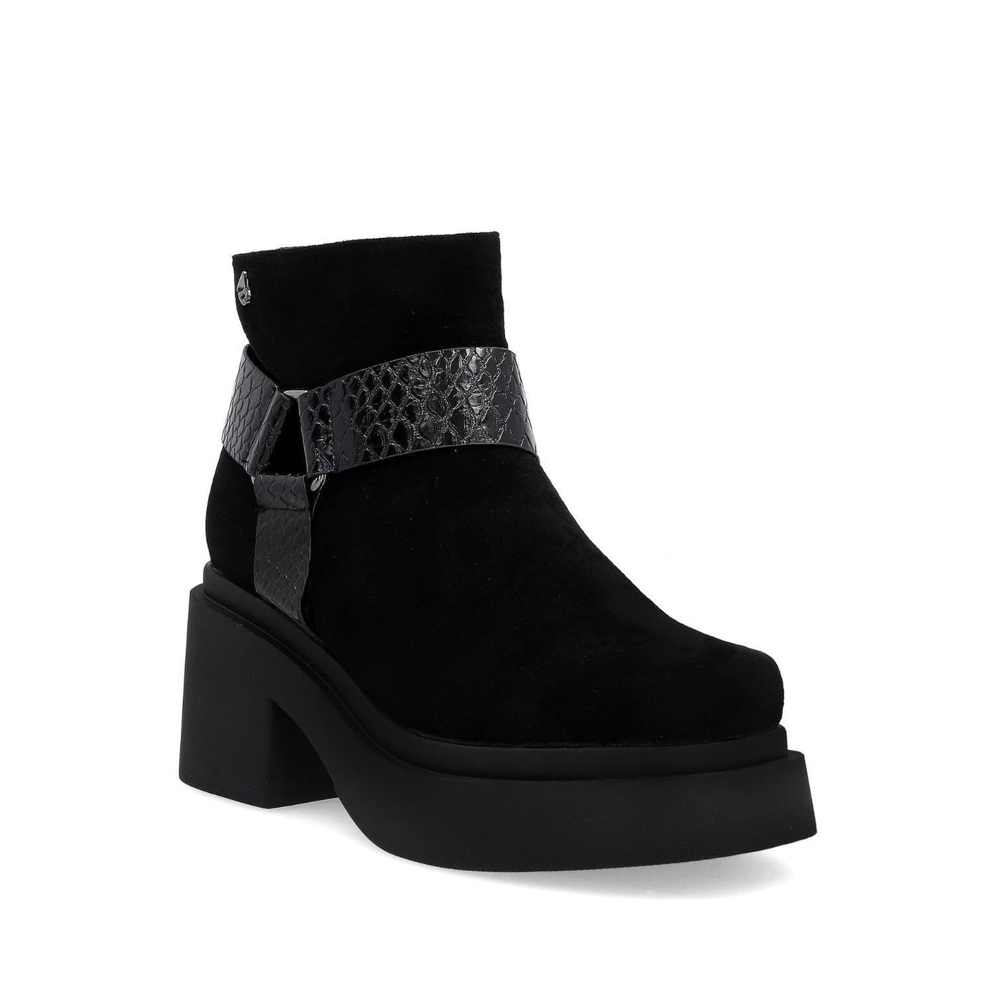 Botín Tacón Negro Mujer 25673