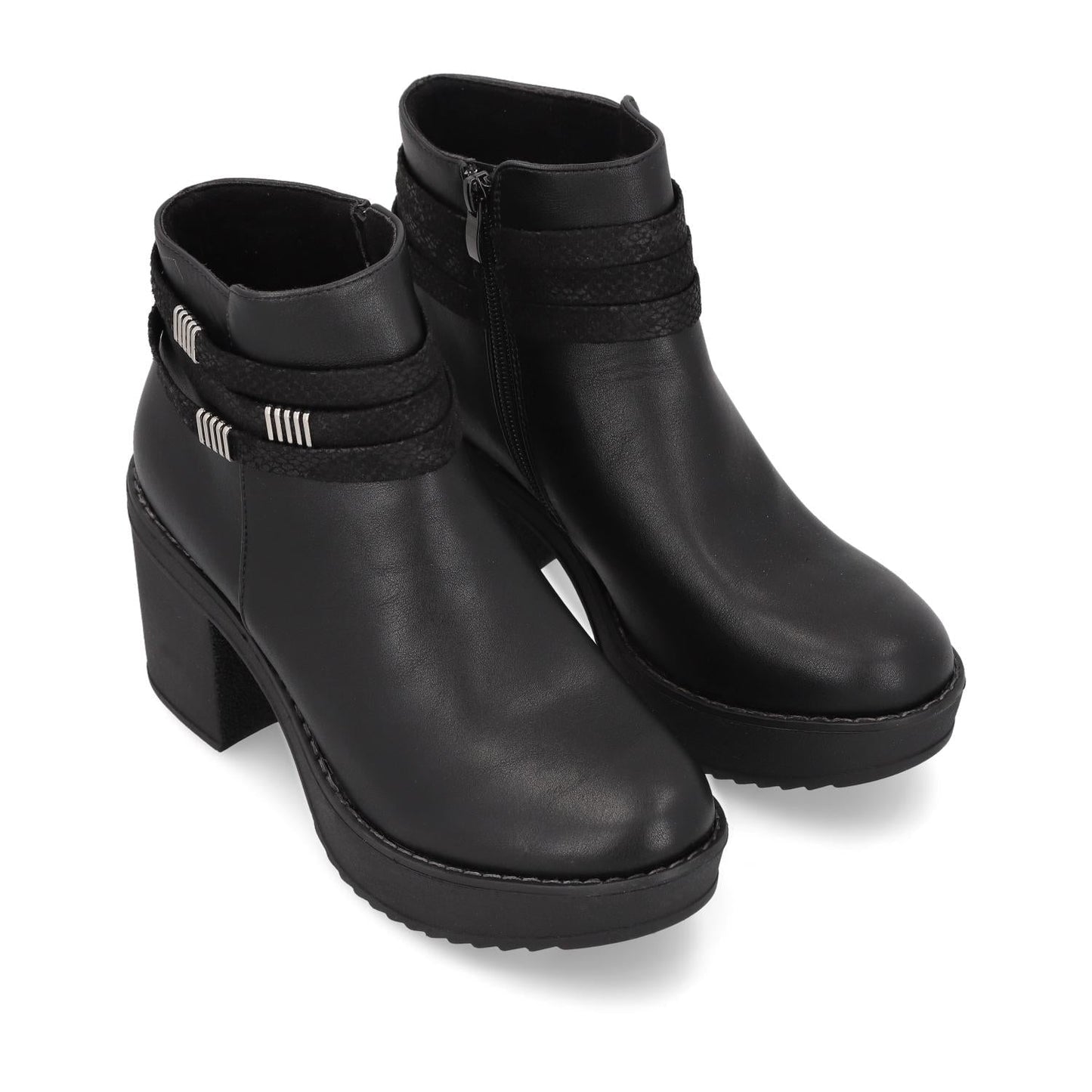 Botín Tacón Negro Mujer 13502