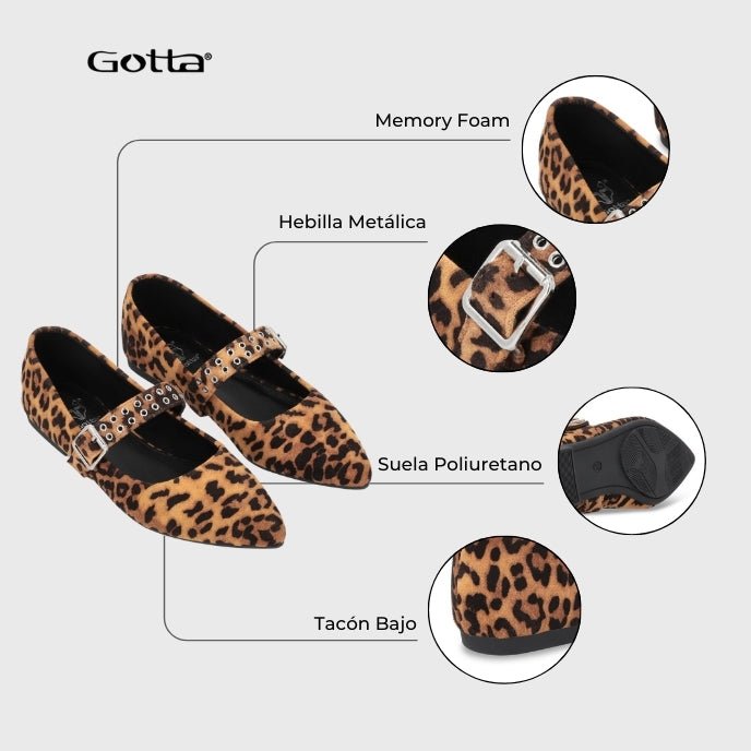 Ballerina Animal Print Mujer 54011