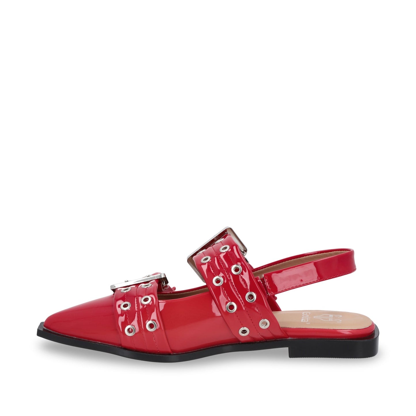 Ballerina Plana Roja Mujer 55240