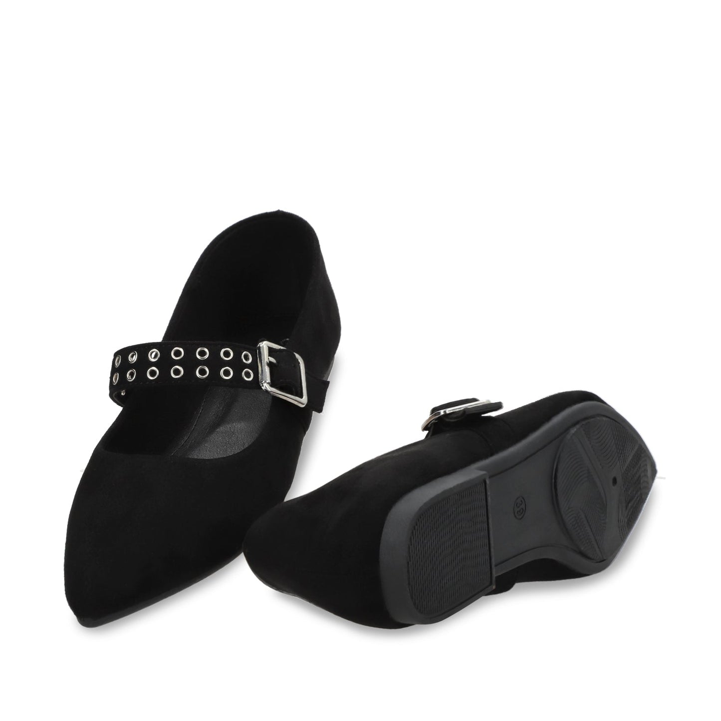 Ballerina Plano Negro Mujer 54011