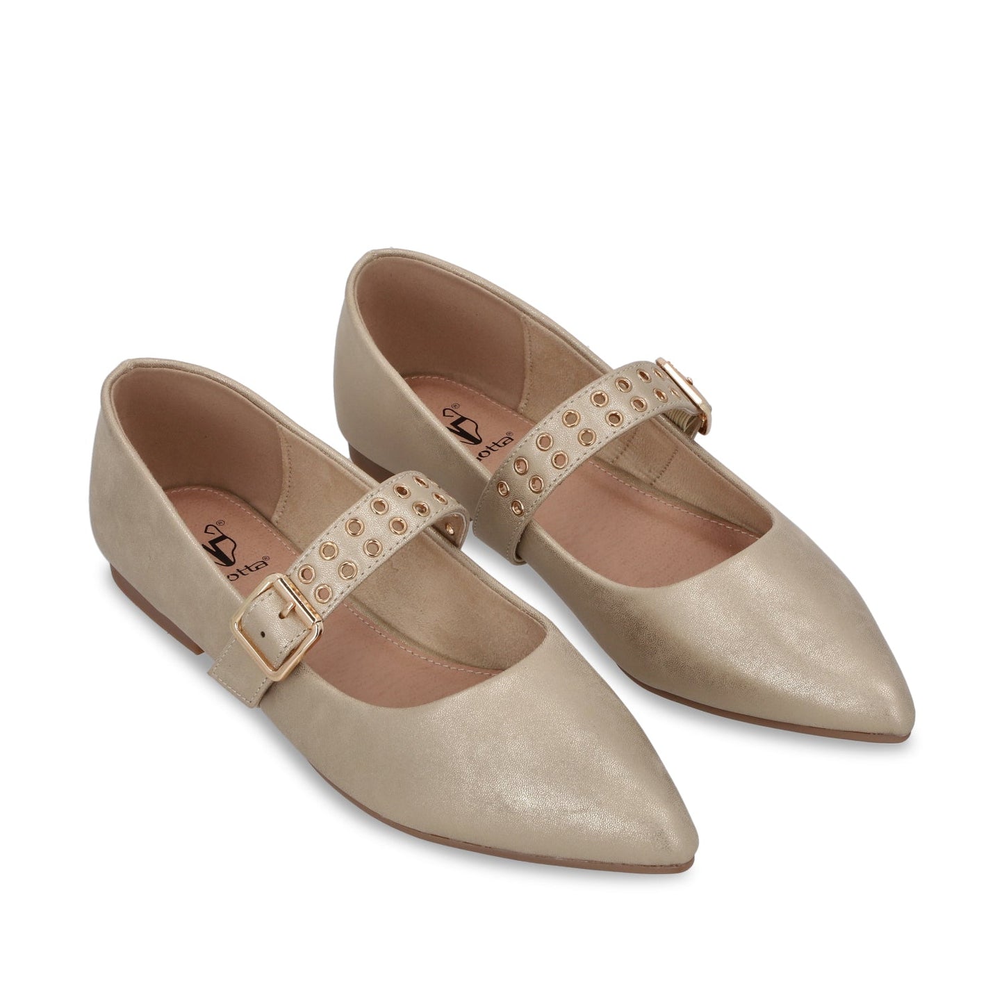 Ballerina Plano Oro Mujer 54011