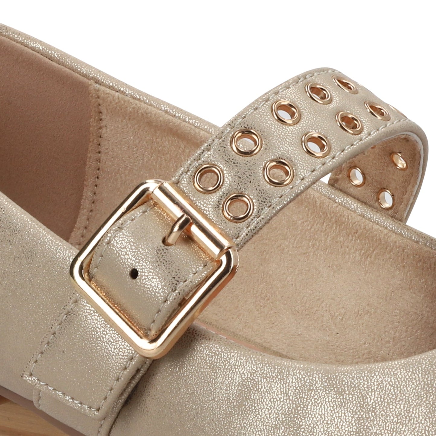 Ballerina Plano Oro Mujer 54011