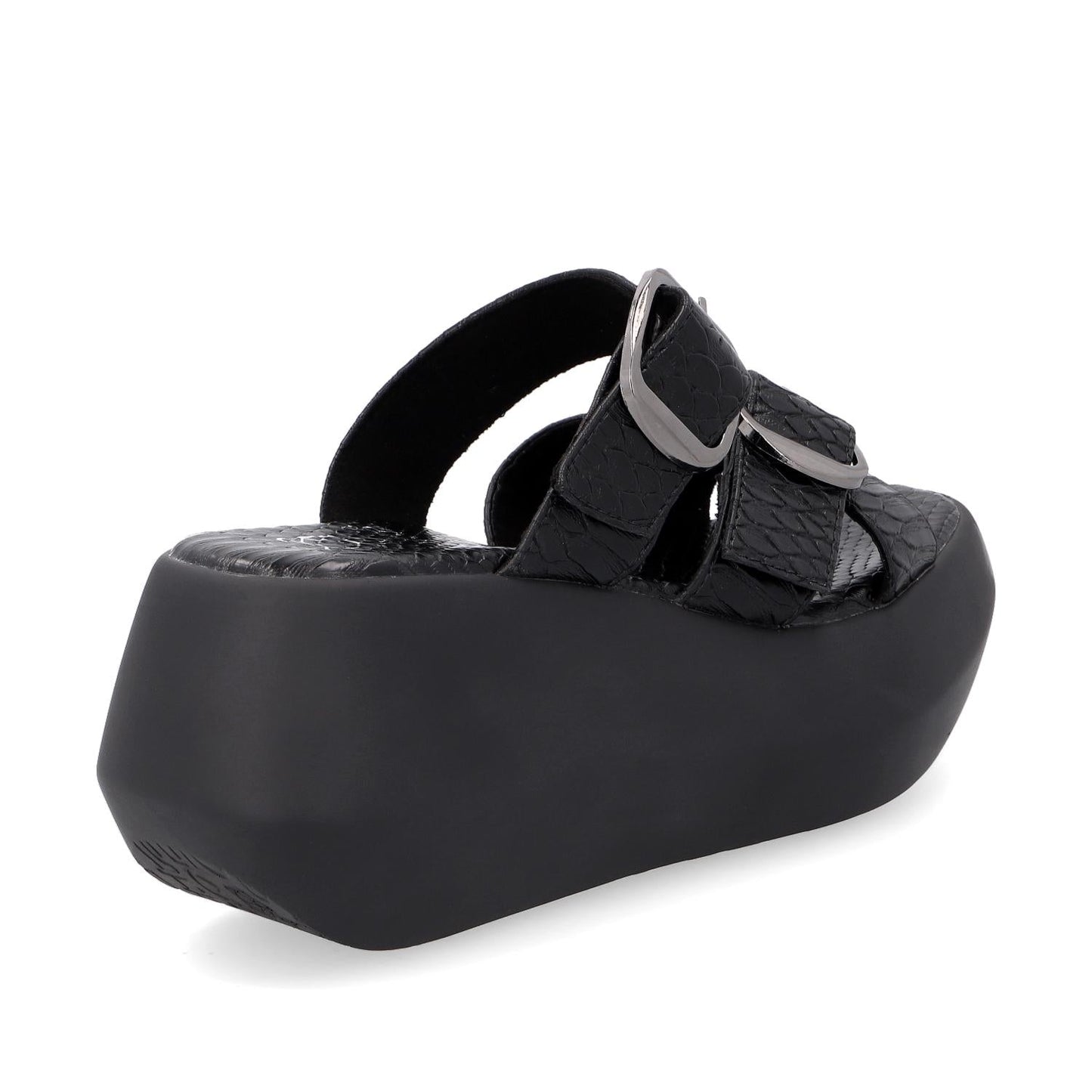 Sandalia Plataforma Negra Mujer 35232