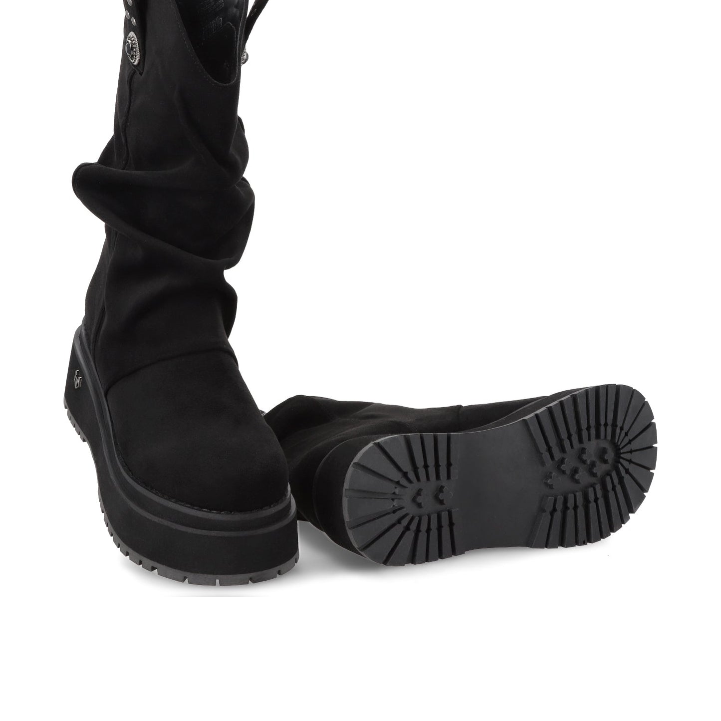 Bota Plataforma Negra Mujer 1509C - Gotta Mexico