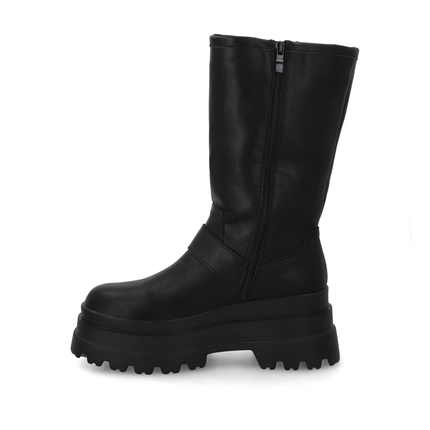 Bota Plataforma Negra Mujer 36037