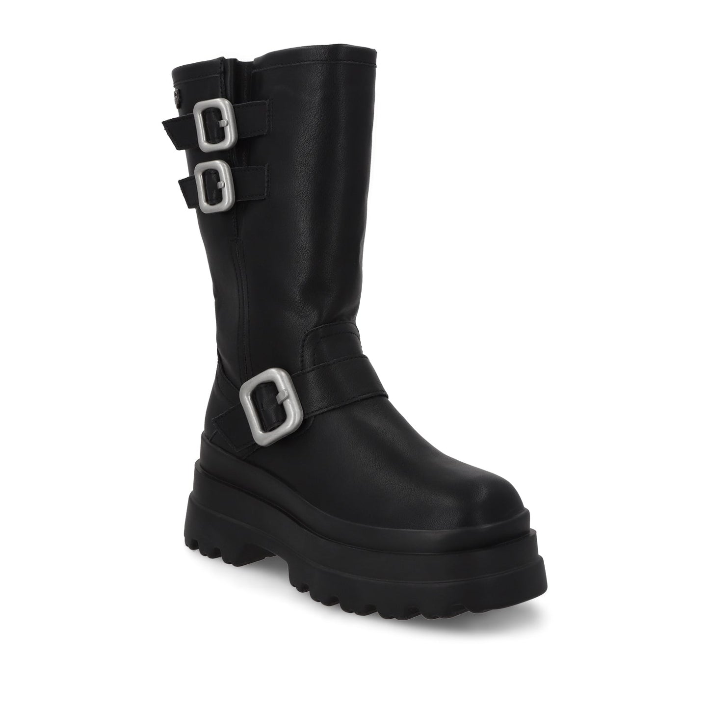 Bota Plataforma Negra Mujer 36037