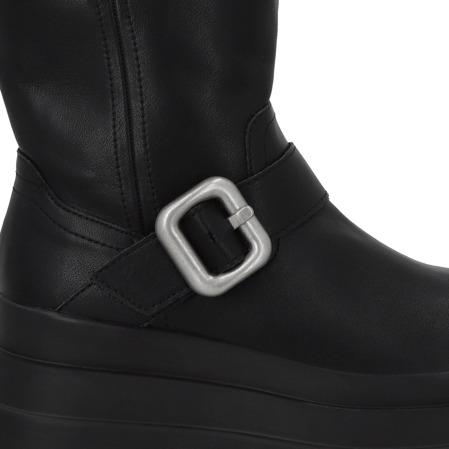 Bota Plataforma Negra Mujer 36037