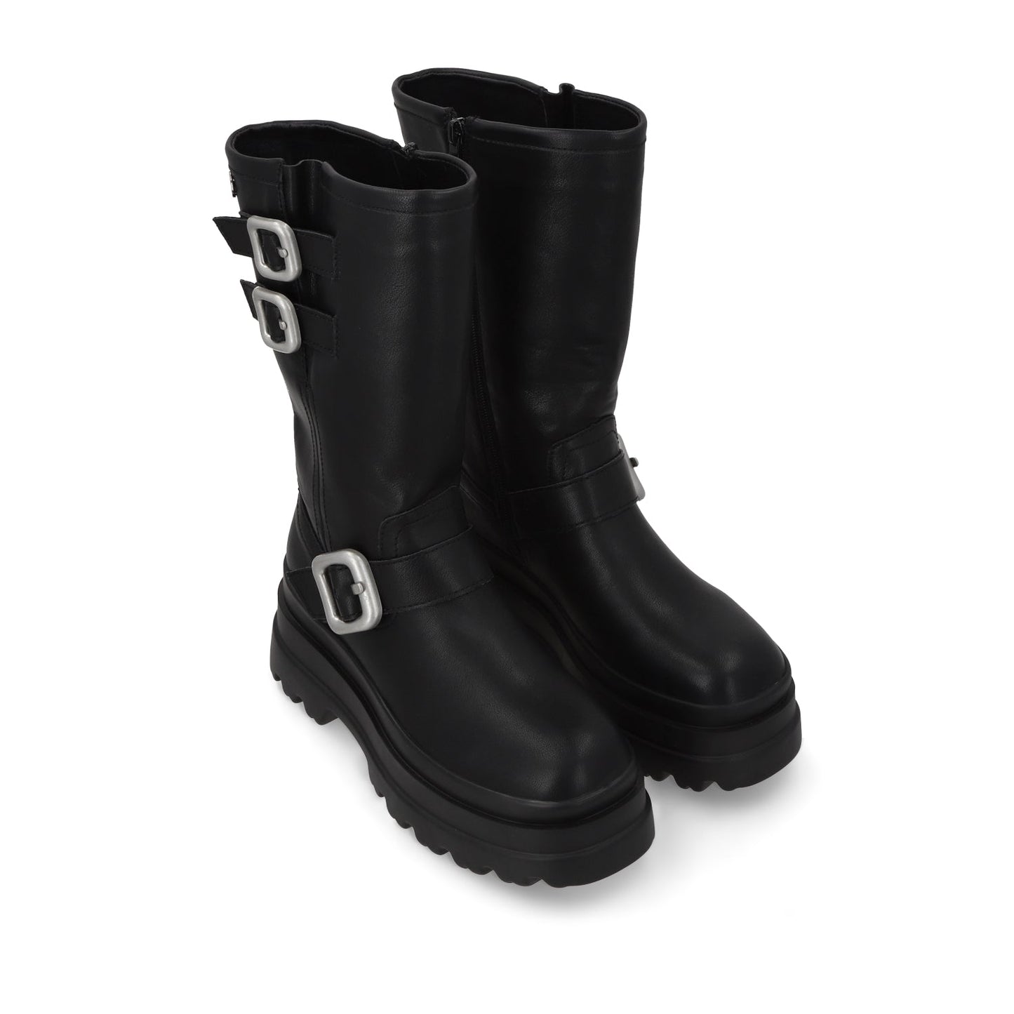 Bota Plataforma Negra Mujer 36037