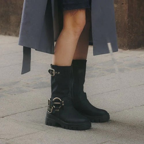 Bota Plataforma Negro Mujer 35985 - Gotta Mexico
