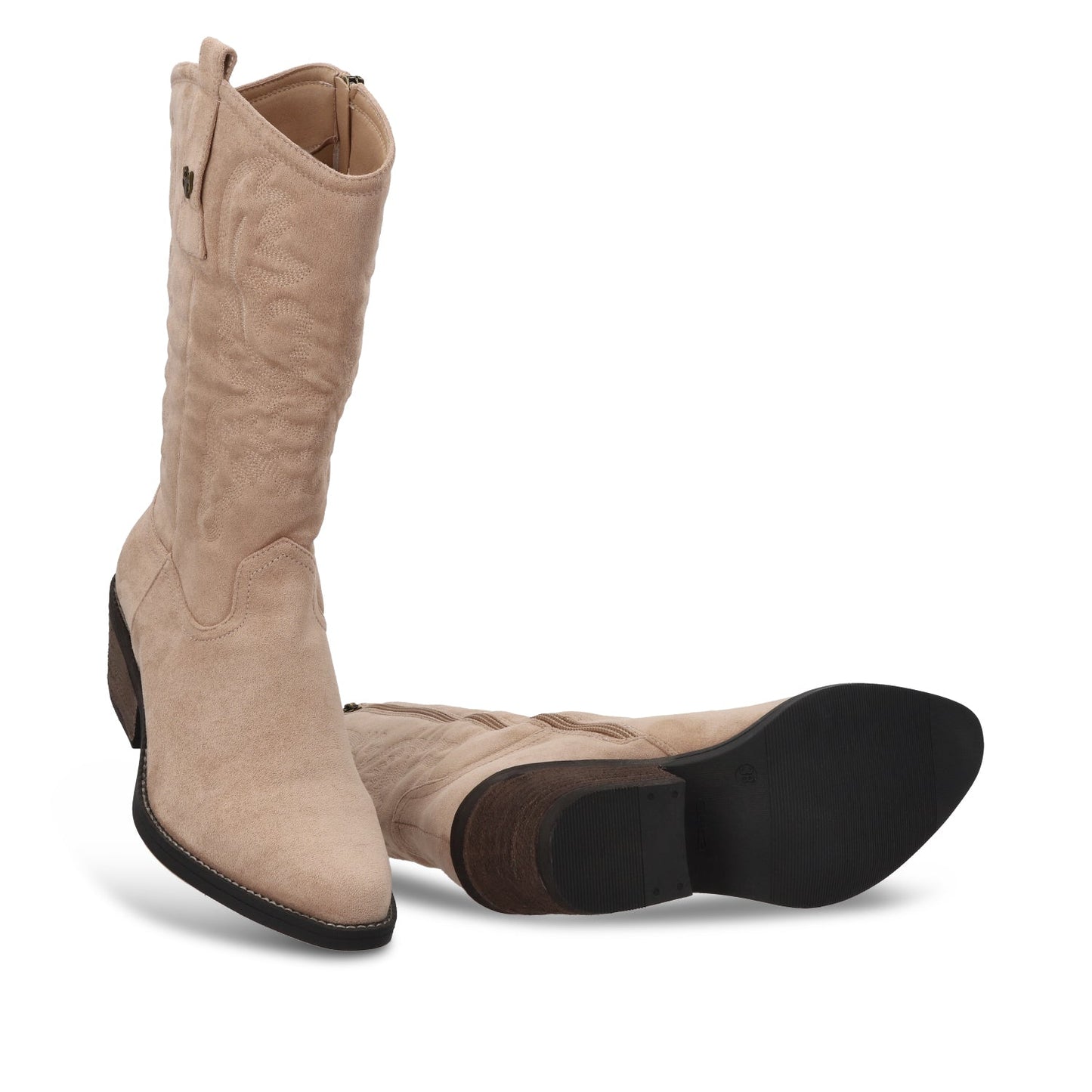 Bota Taco Beige Mujer 23714 - Gotta Mexico