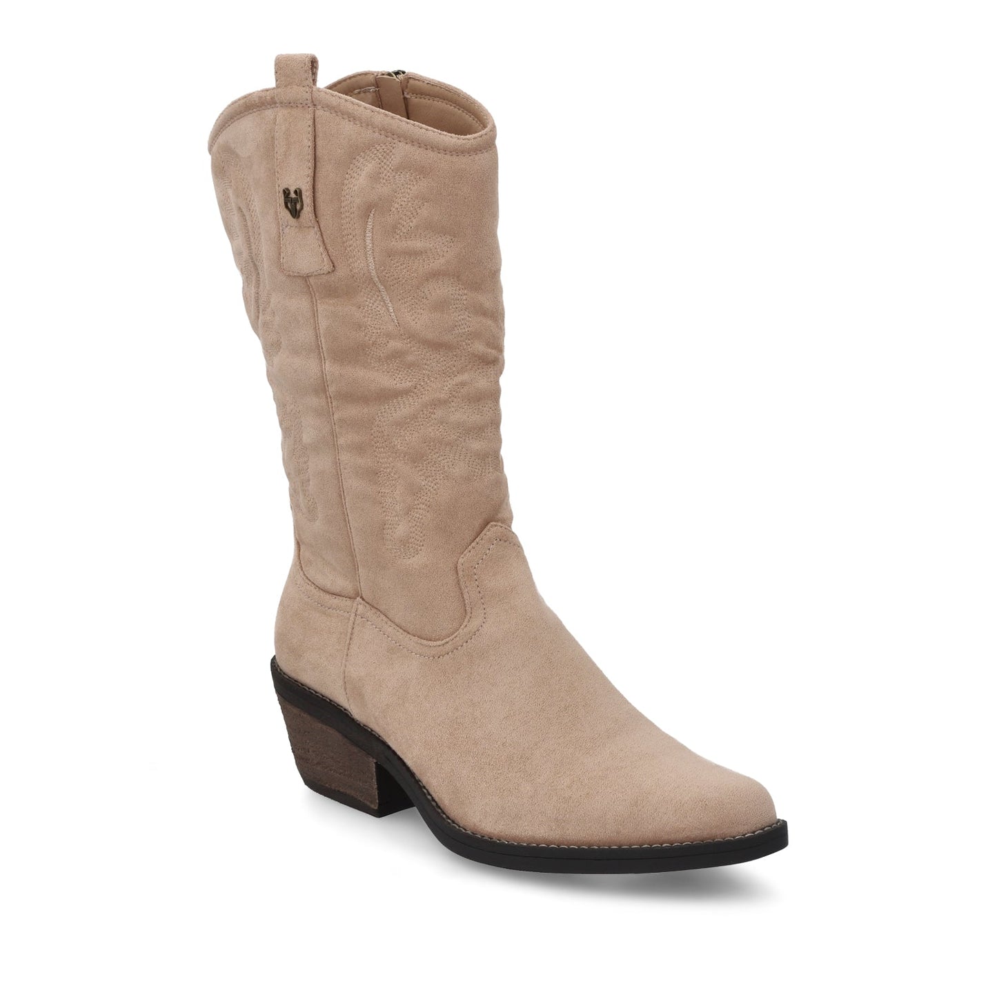 Bota Taco Beige Mujer 23714 - Gotta Mexico