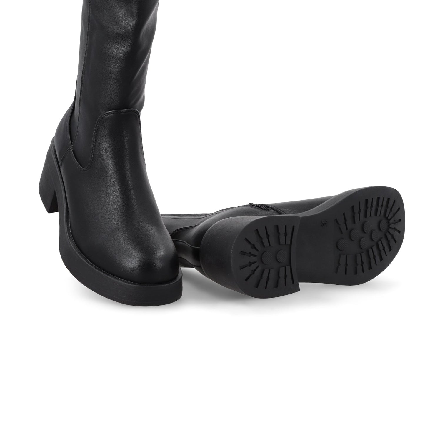 Bota Taco Negra Mujer 55251 - Gotta Mexico