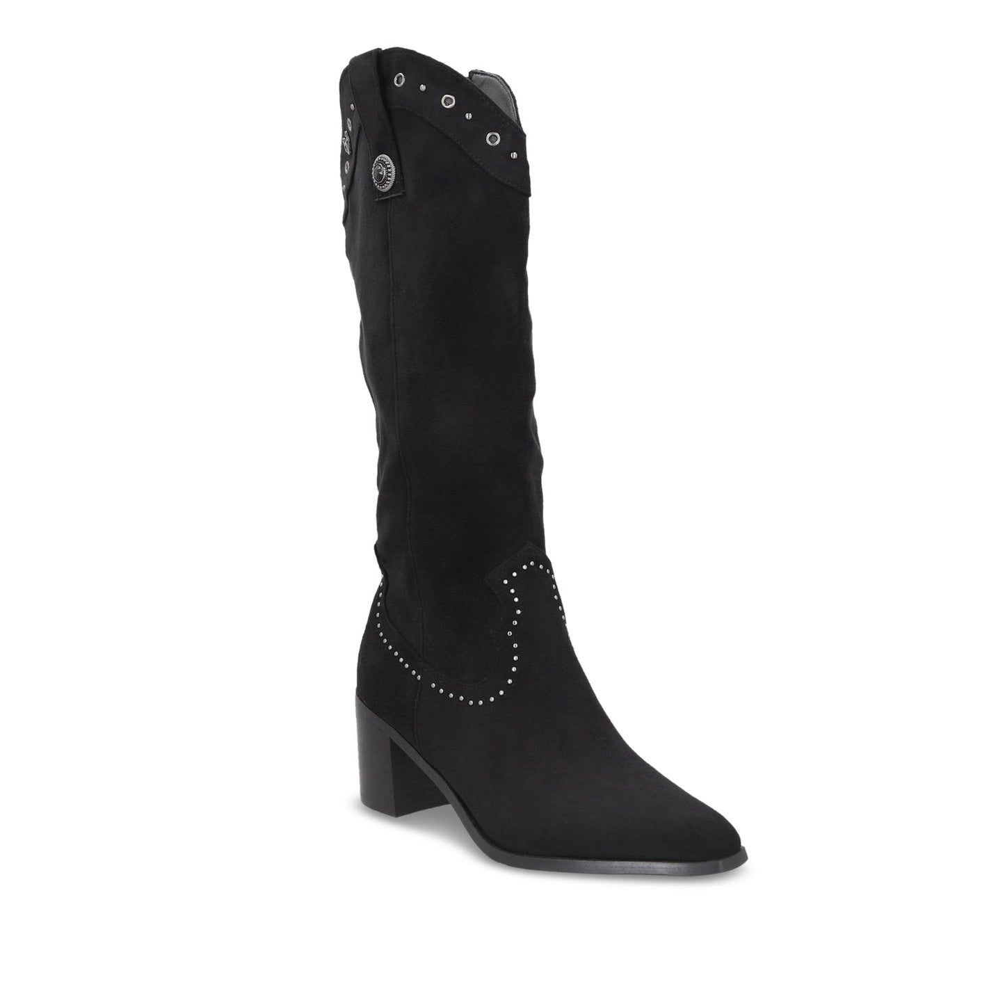 Bota Taco Negra Mujer 55301 - Gotta Mexico