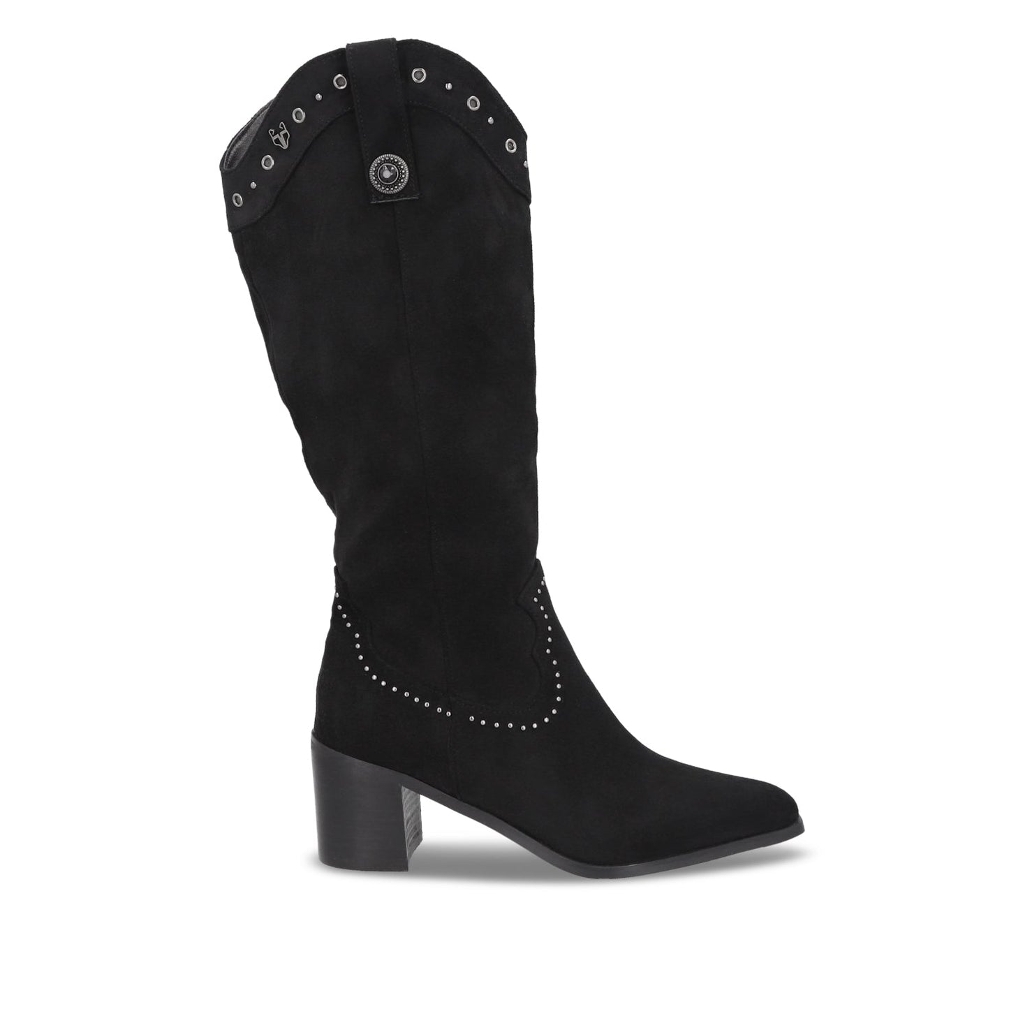 Bota Taco Negra Mujer 55301 - Gotta Mexico