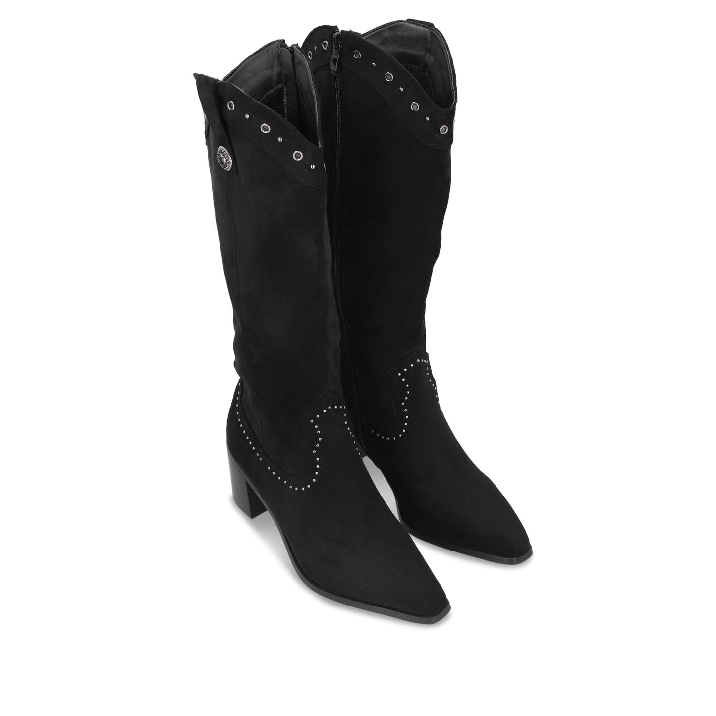 Bota Taco Negra Mujer 55301 - Gotta Mexico