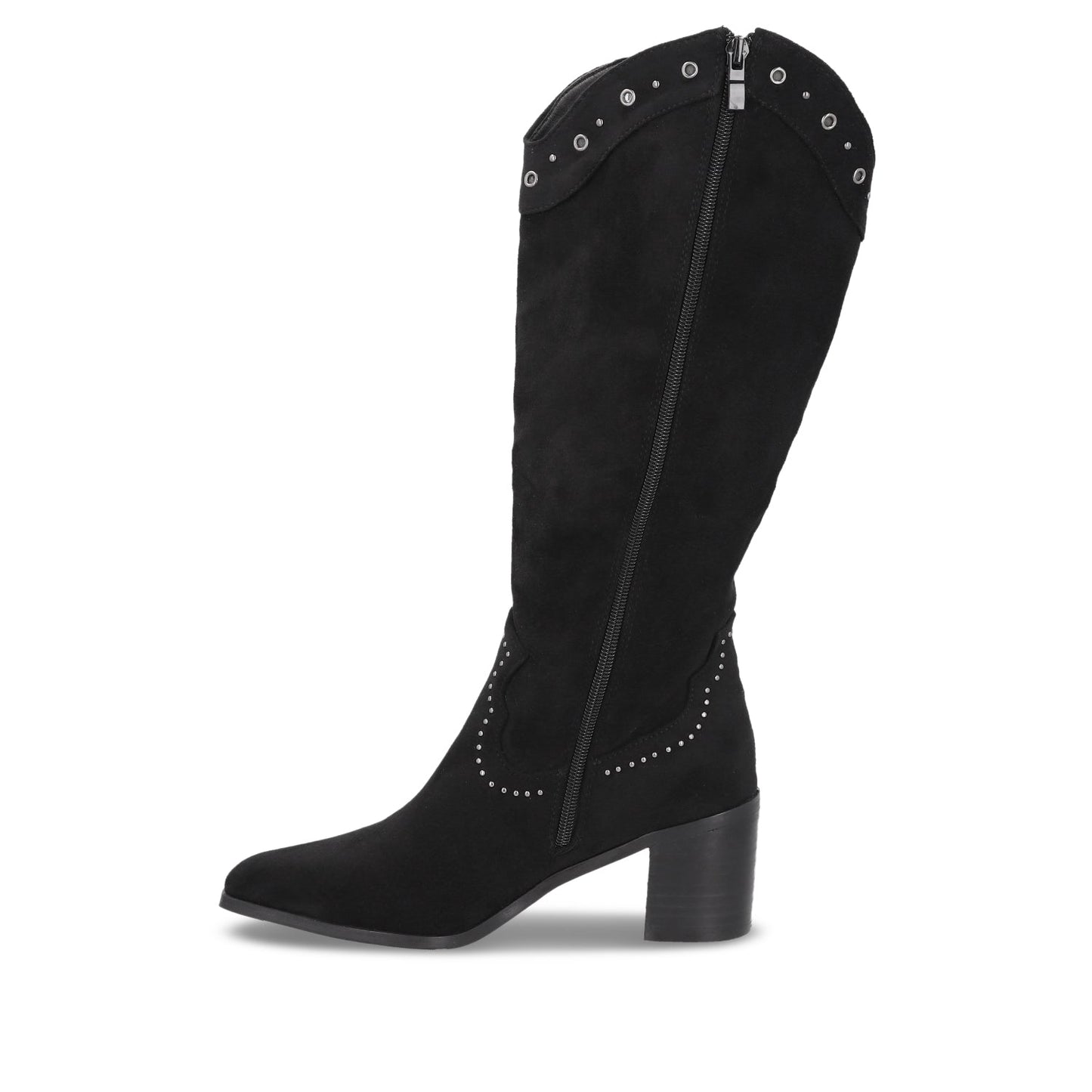 Bota Taco Negra Mujer 55301 - Gotta Mexico