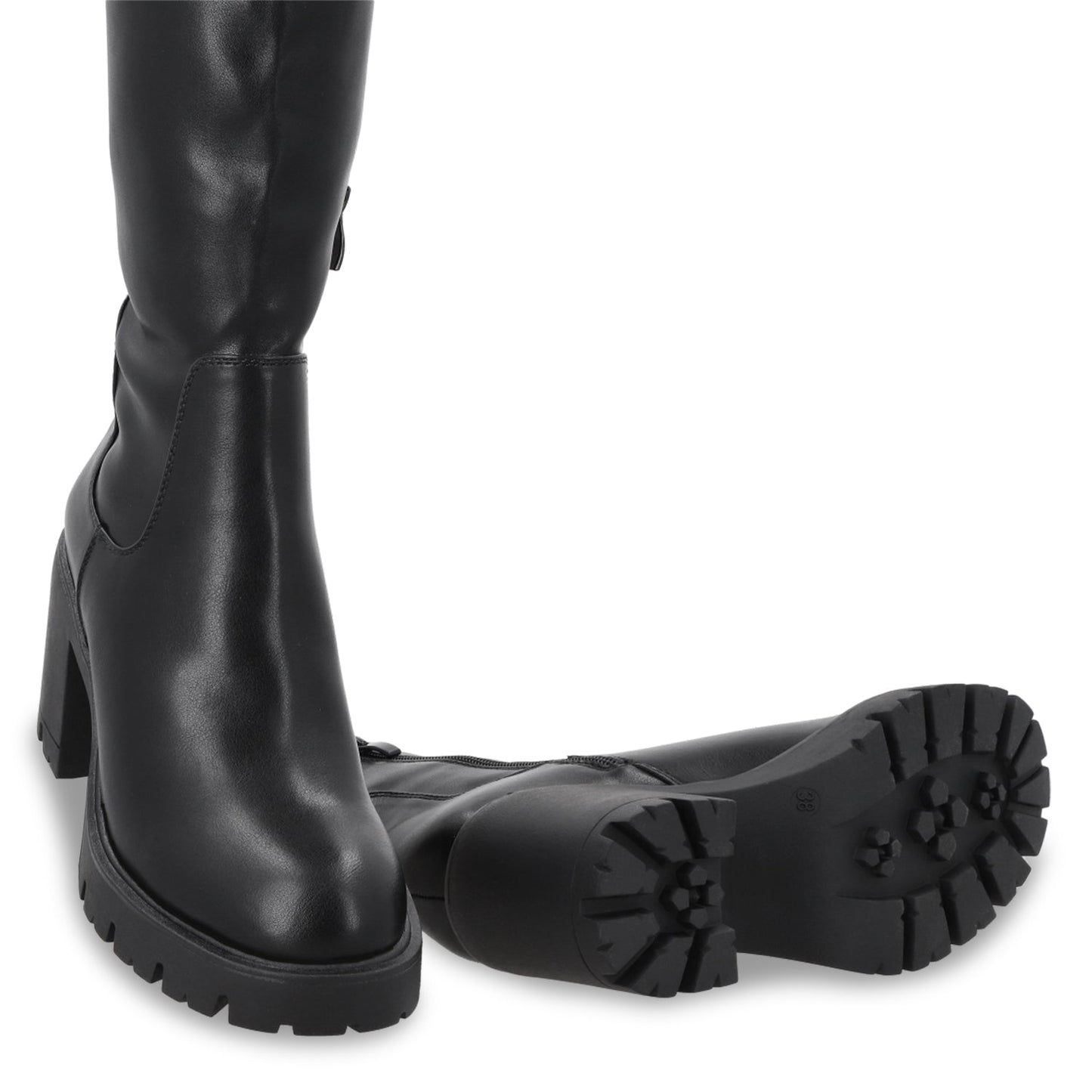 Bota Taco Negra Mujer 56060 - Gotta Mexico