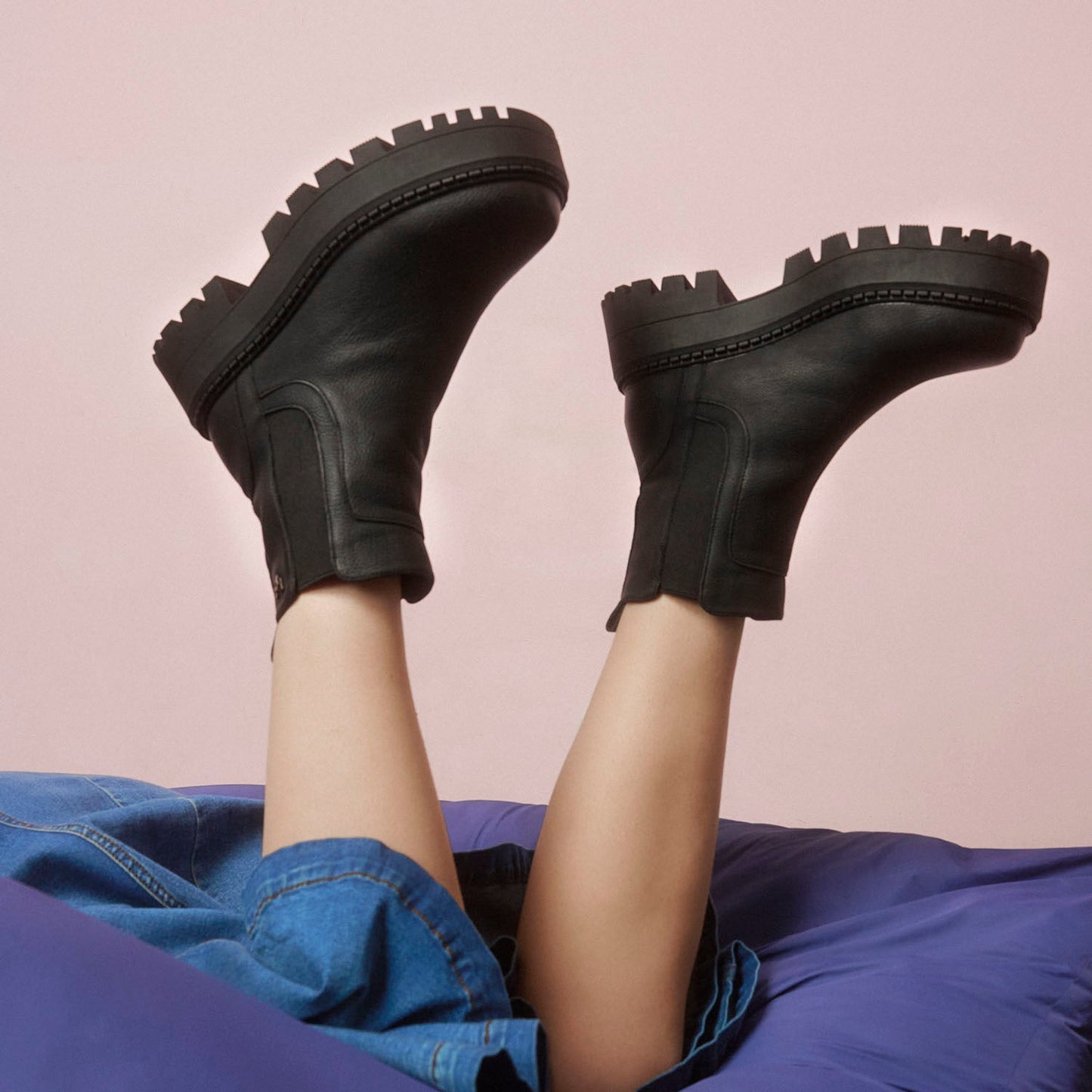 Botín Negro Mujer 45803