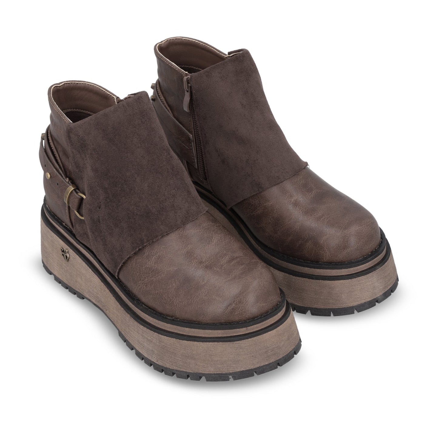 Botin Plataforma Café Mujer 1509B - Gotta Mexico