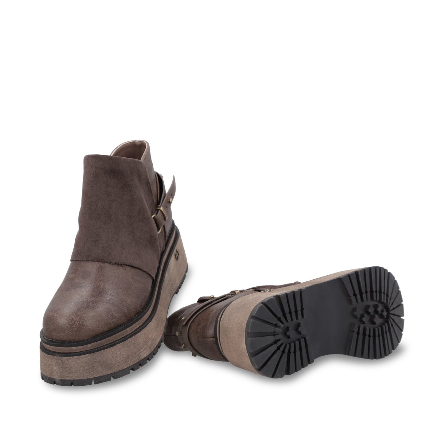 Botin Plataforma Café Mujer 1509B - Gotta Mexico