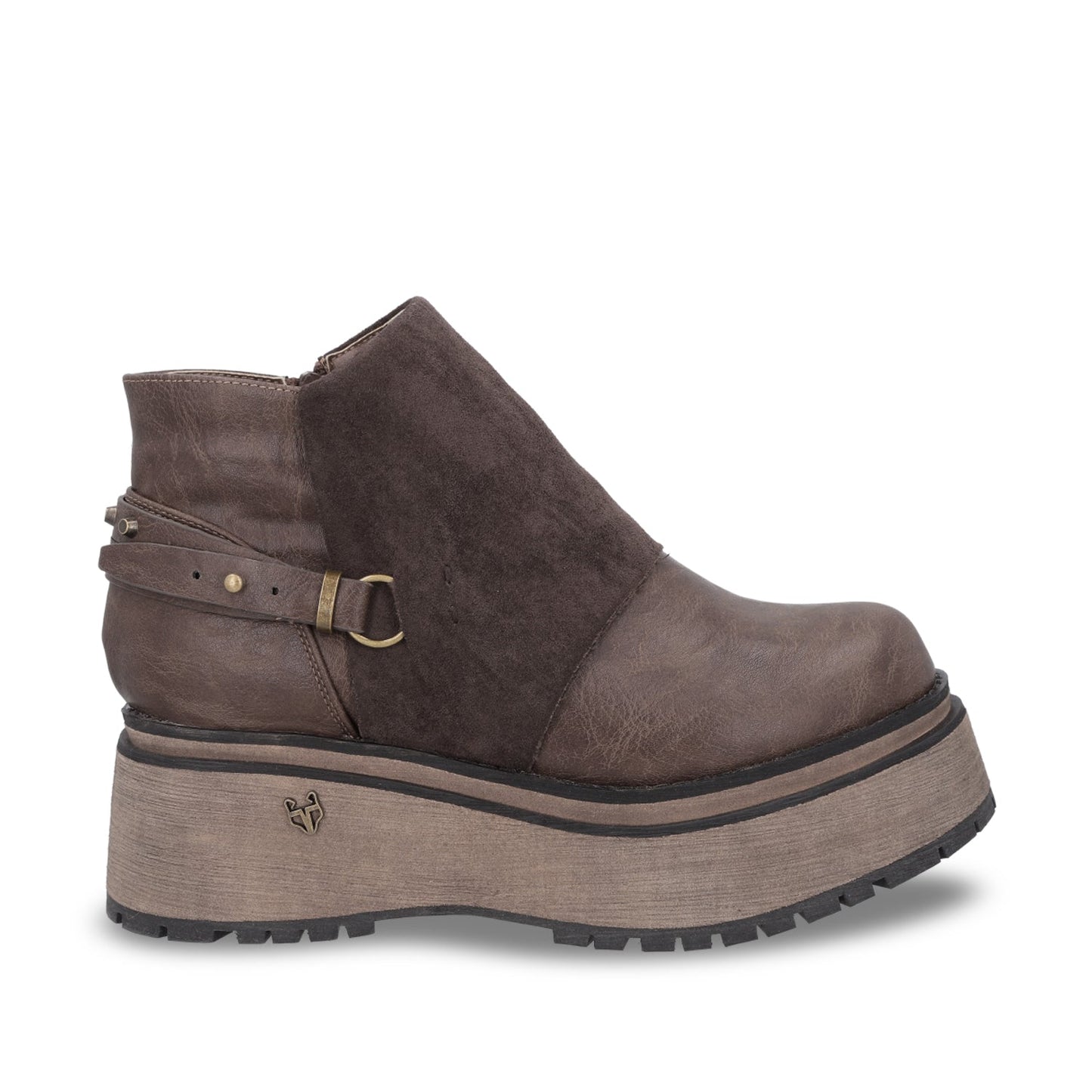Botin Plataforma Café Mujer 1509B - Gotta Mexico