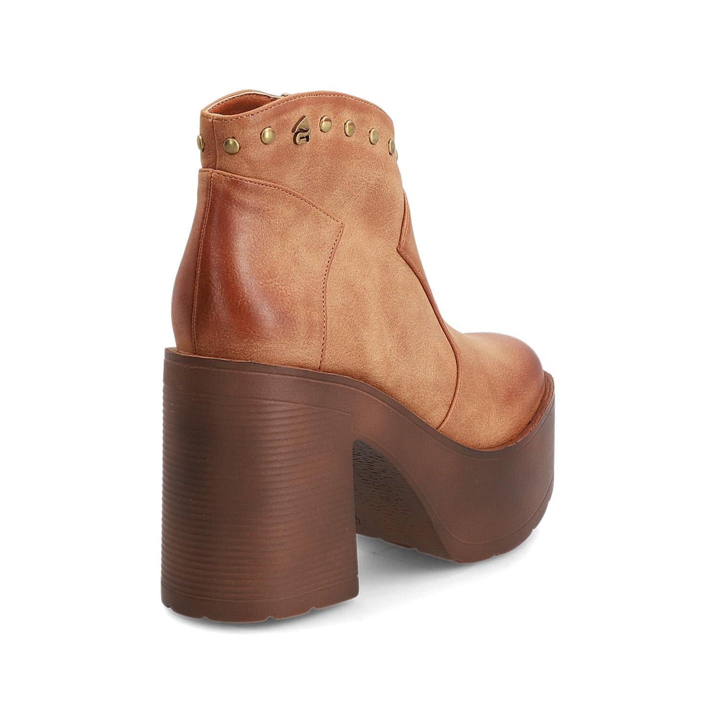 Botín Plataforma Camel Mujer 15036