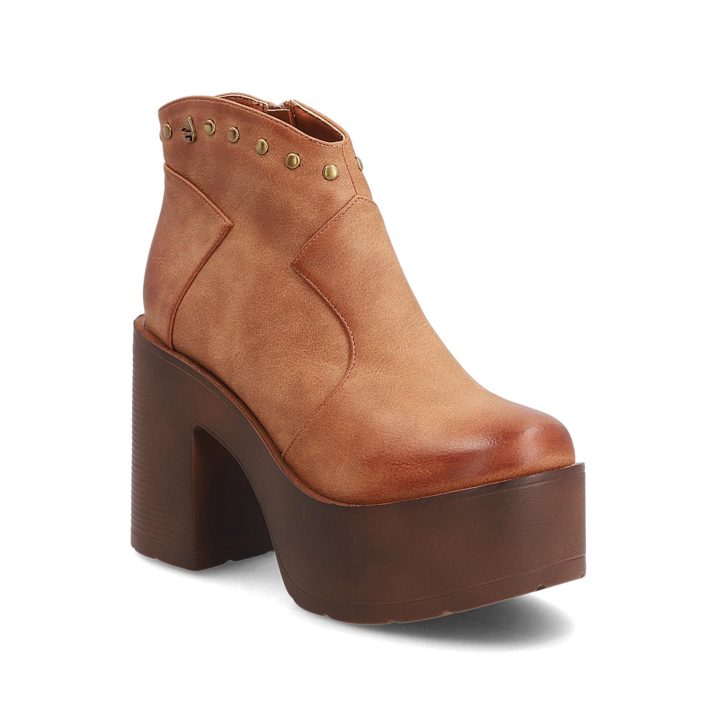 Botín Plataforma Camel Mujer 15036
