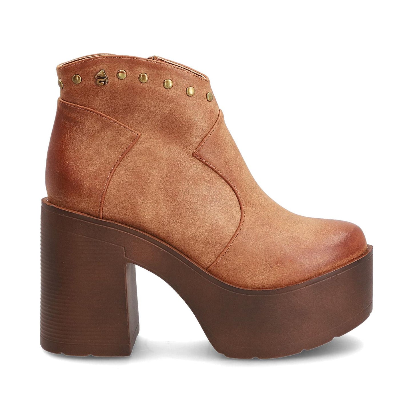 Botín Plataforma Camel Mujer 15036