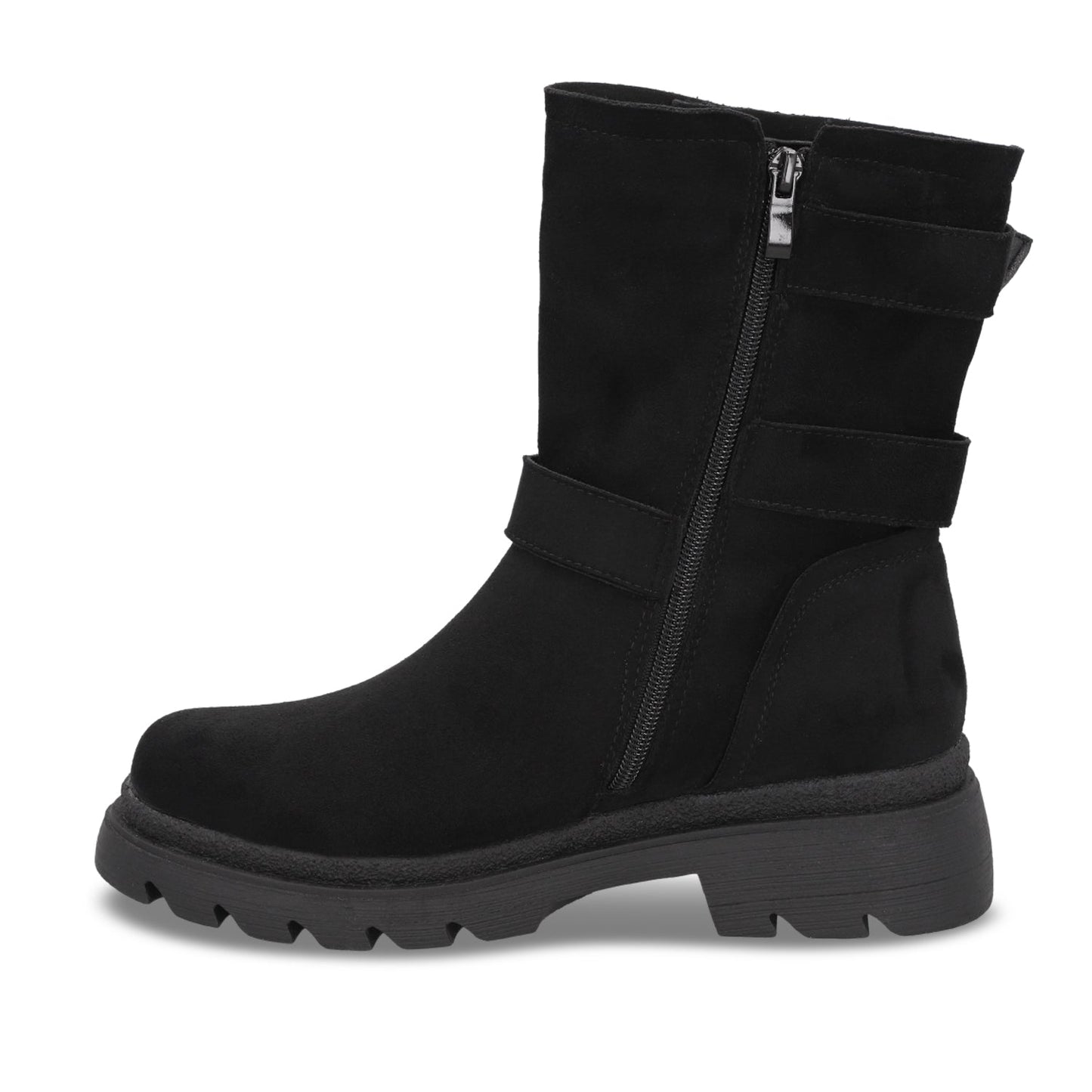 Botin Plataforma Negro Mujer 55280