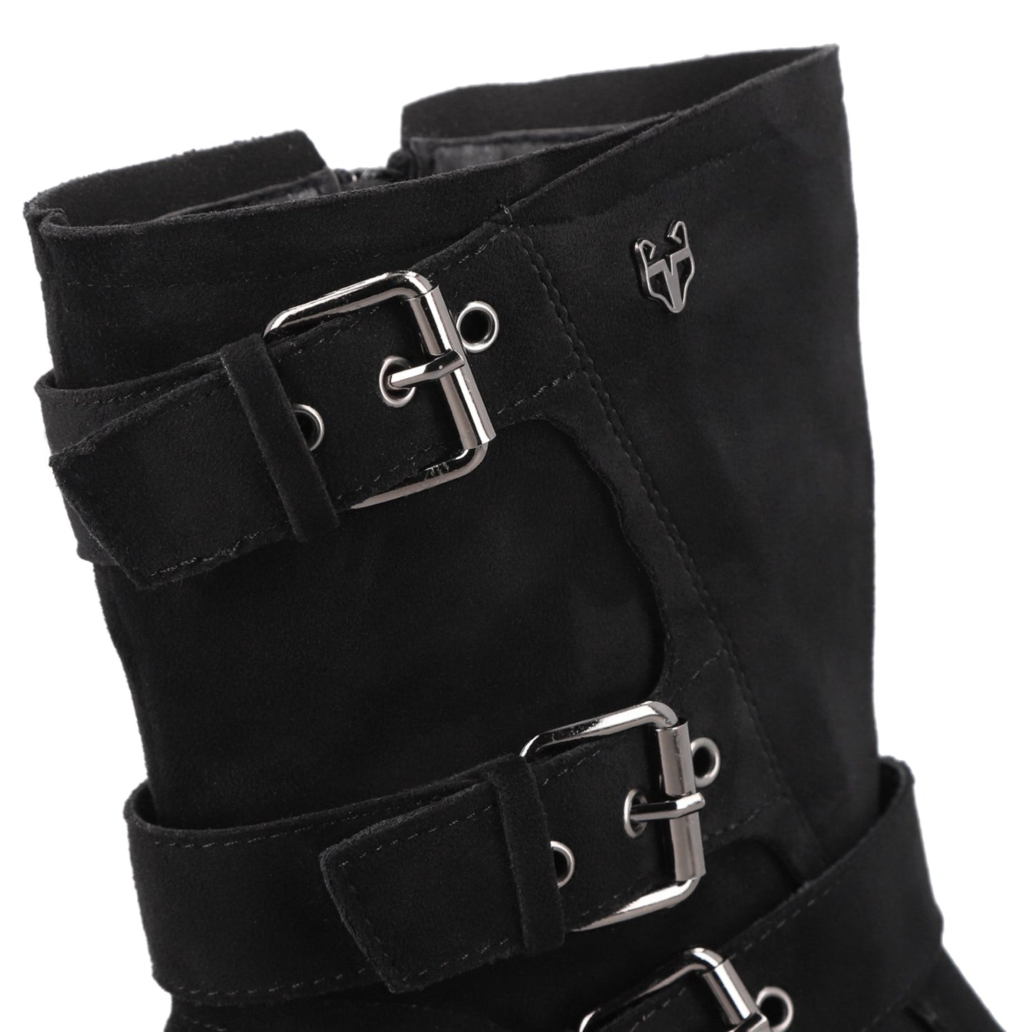 Botin Plataforma Negro Mujer 55280