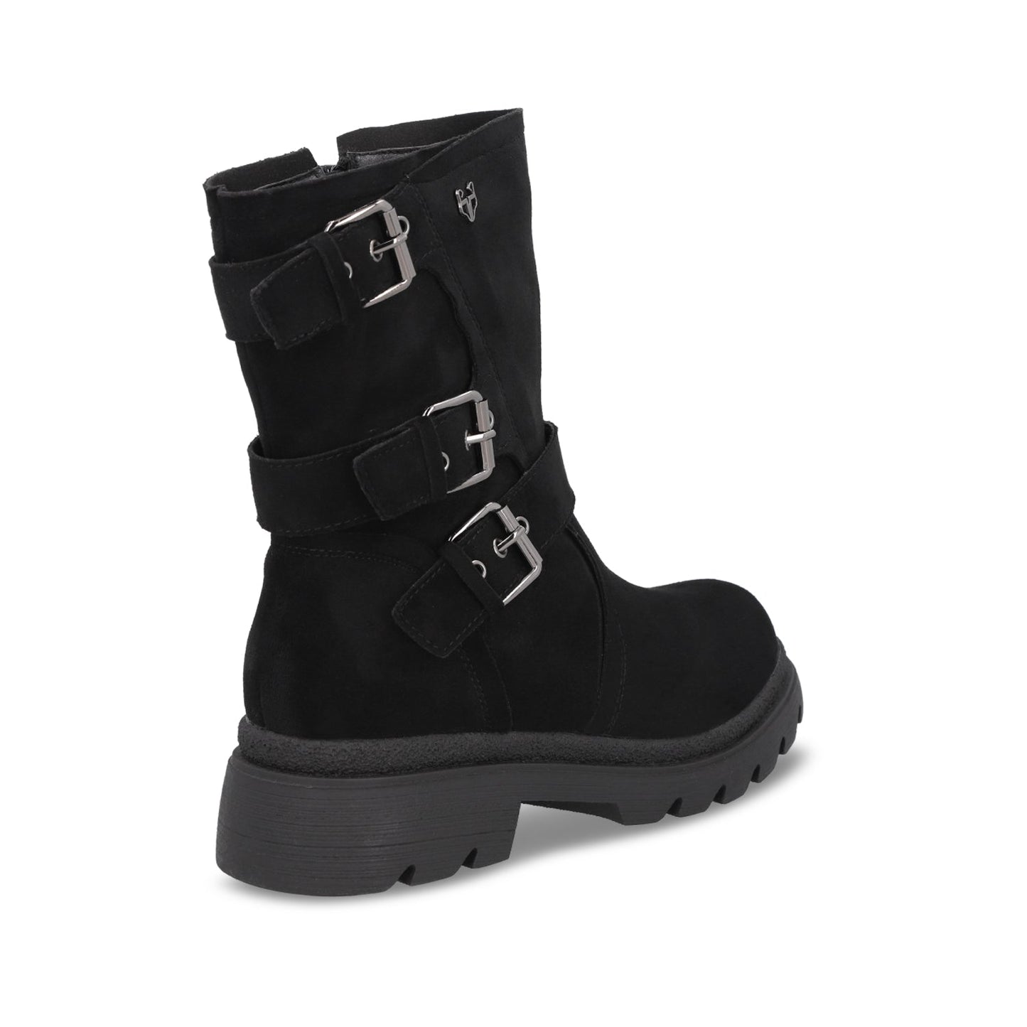 Botin Plataforma Negro Mujer 55280