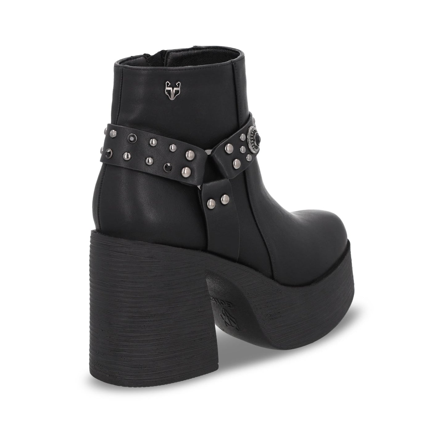 Botin Taco Negro Mujer 25635 - Gotta Mexico
