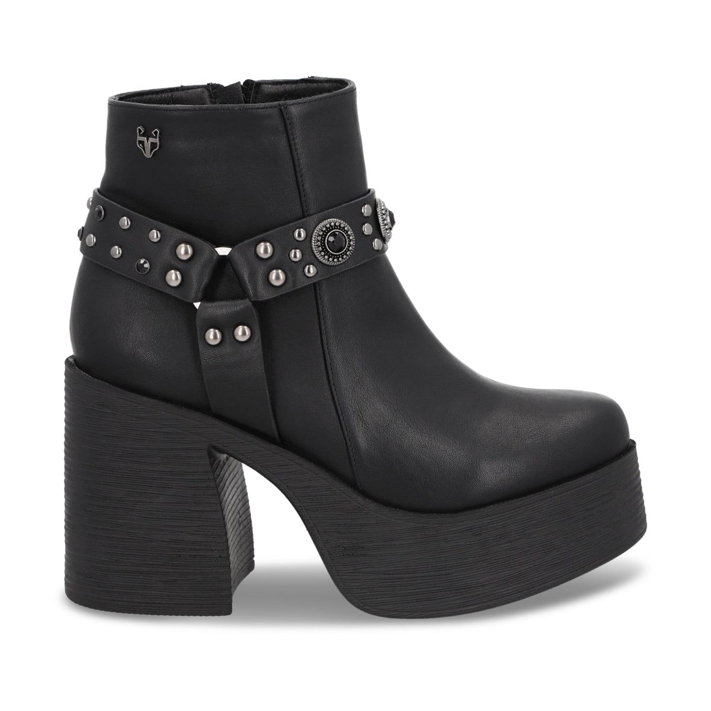 Botin Taco Negro Mujer 25635 - Gotta Mexico