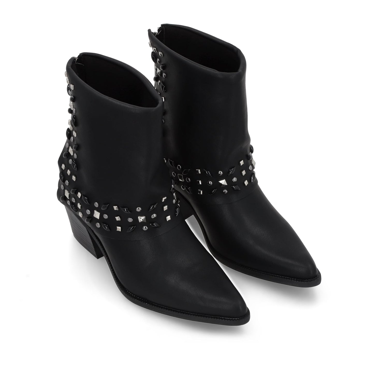 Botin Taco Negro Mujer 33768 - Gotta Mexico